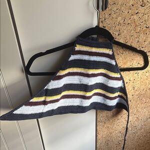 Garage Striped Knit Crop Top